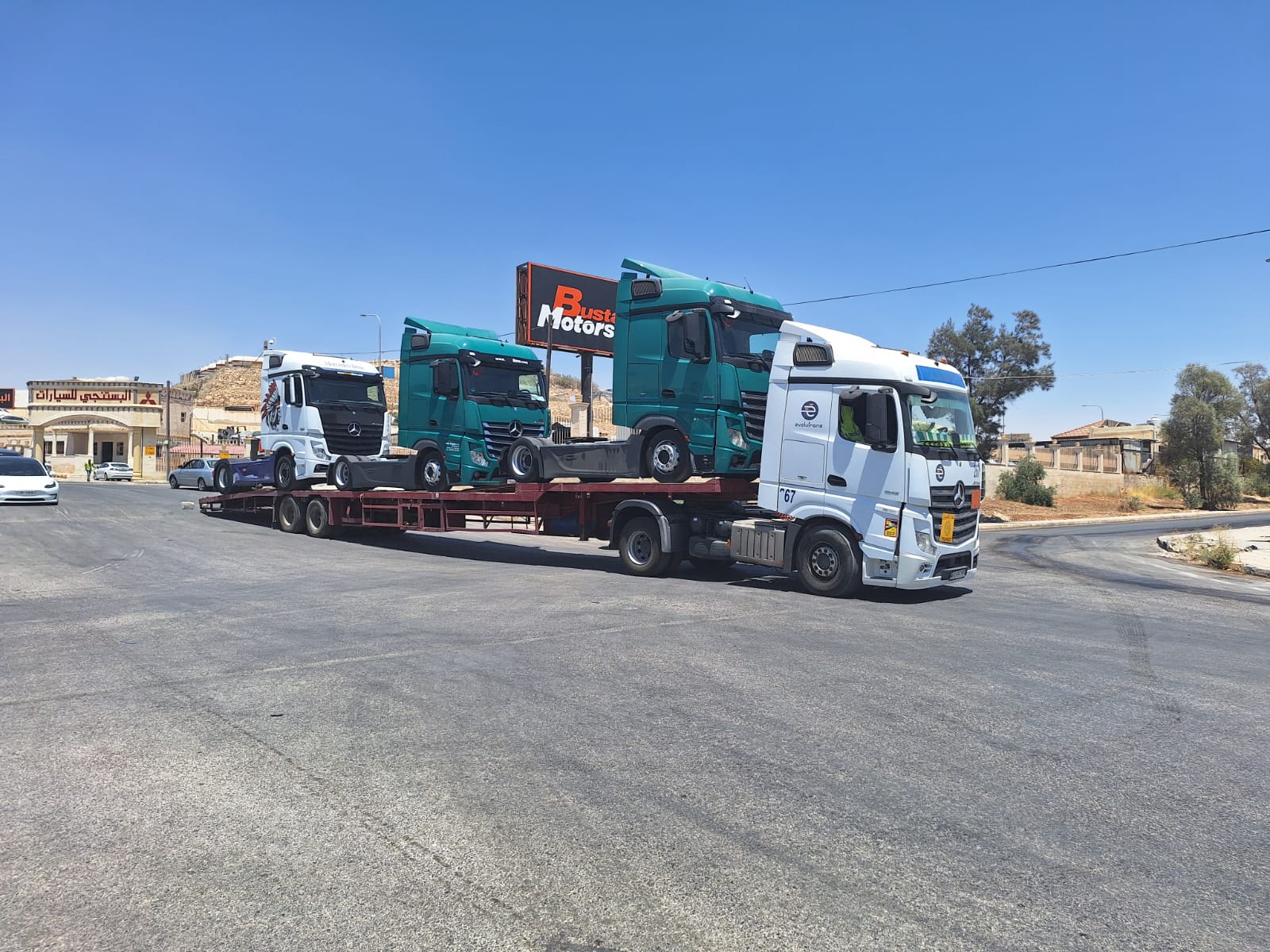 Truck Transporting Trucks